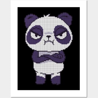 Pixel Panda - low-bit graphics - gift idea Posters and Art